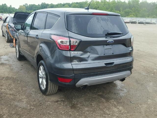 1FMCU0GD6HUA78647 - 2017 FORD ESCAPE SE GRAY photo 3