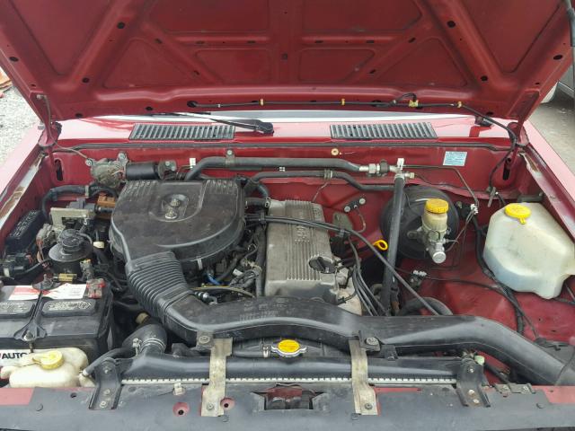 1N6SD16SXVC365025 - 1997 NISSAN TRUCK KING RED photo 7