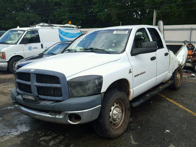 3D7KR28C96G131219 - 2006 DODGE RAM 2500 S WHITE photo 2