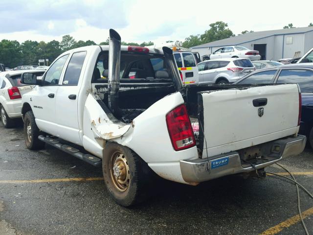 3D7KR28C96G131219 - 2006 DODGE RAM 2500 S WHITE photo 3