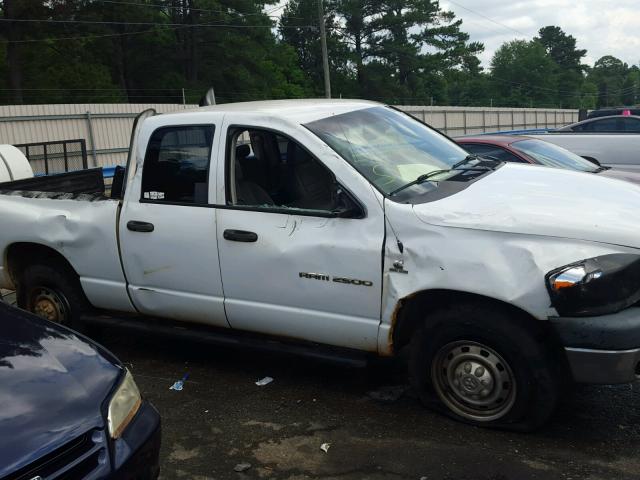 3D7KR28C96G131219 - 2006 DODGE RAM 2500 S WHITE photo 9