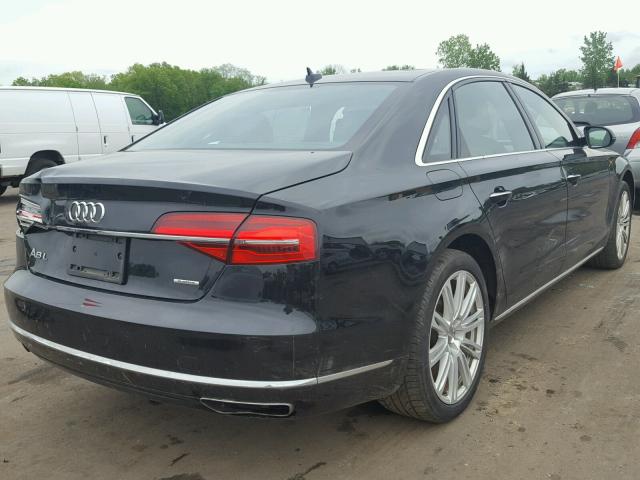 WAU34AFDXGN007856 - 2016 AUDI A8 L QUATT BLACK photo 4