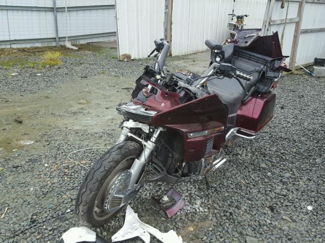 1HFSC2202LA202514 - 1990 HONDA GL1500 BURGUNDY photo 2