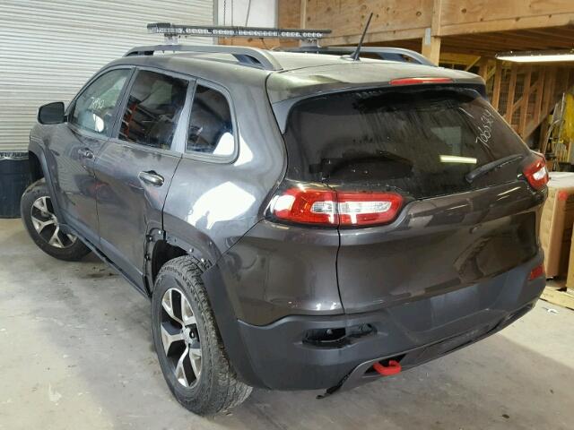 1C4PJMBB2FW651573 - 2015 JEEP CHEROKEE T GRAY photo 3