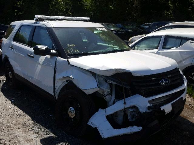 1FM5K8AR1HGD06781 - 2017 FORD EXPLORER P WHITE photo 1