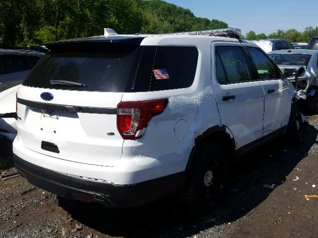 1FM5K8AR1HGD06781 - 2017 FORD EXPLORER P WHITE photo 4