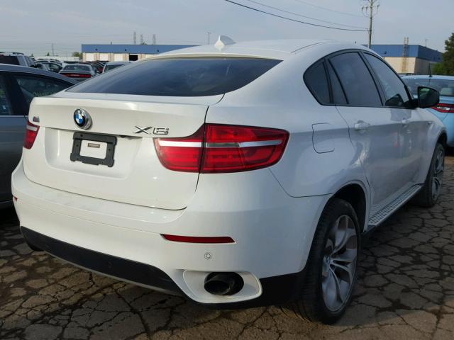 5UXFG2C54DL783383 - 2013 BMW X6 XDRIVE3 WHITE photo 4