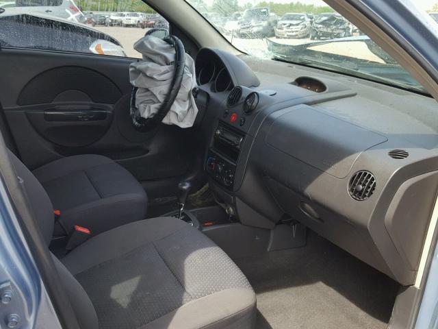 KL1TD56696B634373 - 2006 CHEVROLET AVEO BASE Көк фото 5