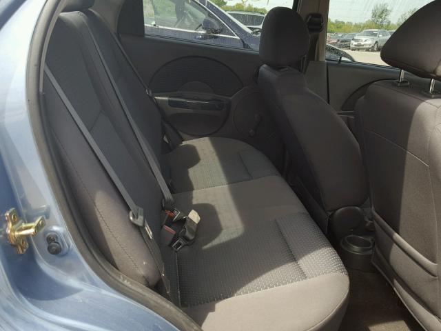 KL1TD56696B634373 - 2006 CHEVROLET AVEO BASE Көк фото 6