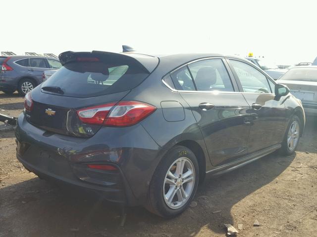 3G1BE6SM7HS539791 - 2017 CHEVROLET CRUZE LT GRAY photo 4