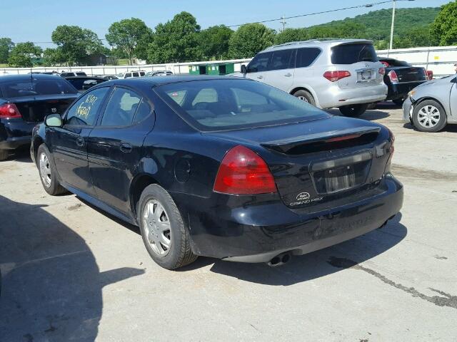 2G2WP522341261655 - 2004 PONTIAC GRAND PRIX BLACK photo 3