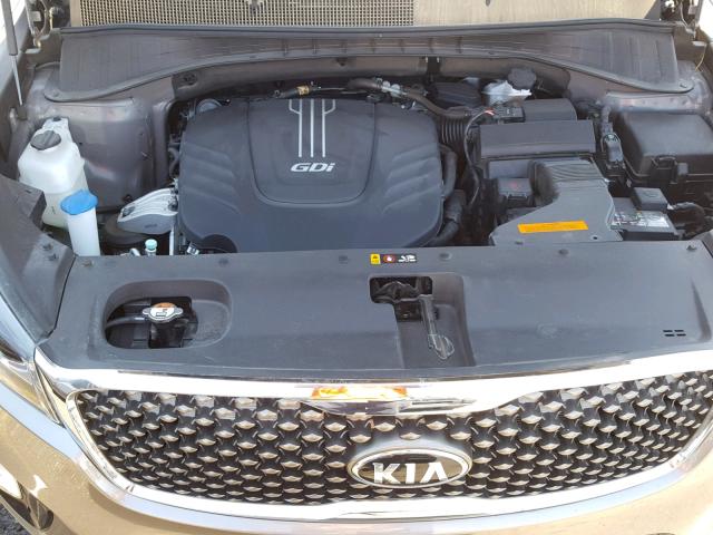 5XYPK4A56HG296917 - 2017 KIA SORENTO SX GRAY photo 7