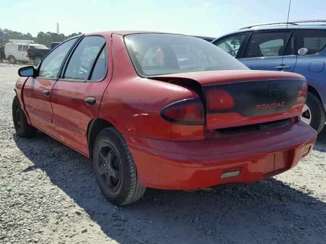 1G2JB5248W7503601 - 1998 PONTIAC SUNFIRE SE RED photo 3