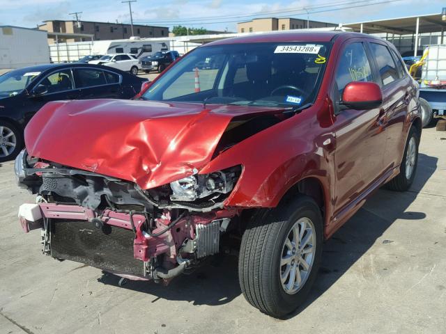 JA4AP3AU4CZ000998 - 2012 MITSUBISHI OUTLANDER RED photo 2