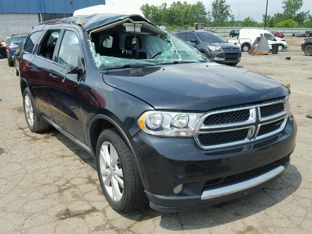 1C4SDJDT1CC314511 - 2012 DODGE DURANGO BLACK photo 1