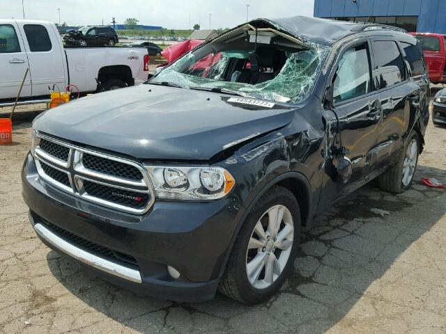 1C4SDJDT1CC314511 - 2012 DODGE DURANGO BLACK photo 2