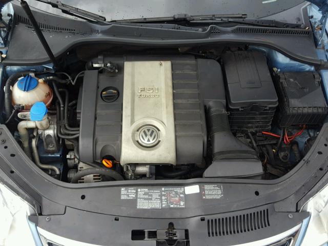 WVWBA71F37V039132 - 2007 VOLKSWAGEN EOS 2.0T BLUE photo 7