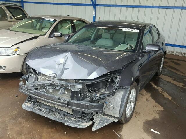 KNAGN4A77B5146868 - 2011 KIA OPTIMA EX CHARCOAL photo 2