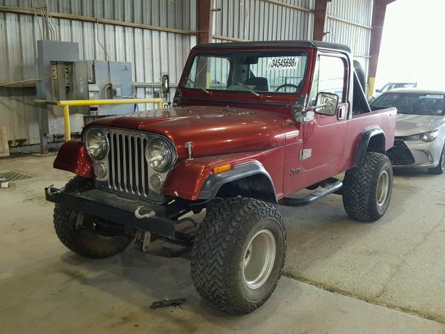 1JCCE88E9FT022372 - 1985 JEEP SCRAMBLER RED photo 2