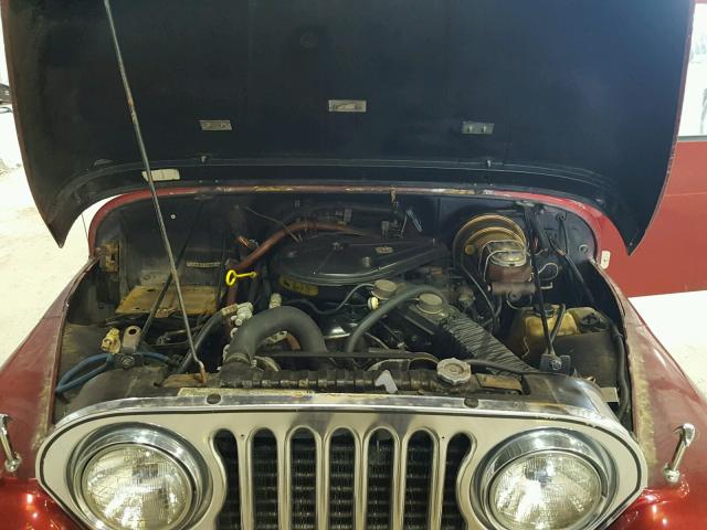 1JCCE88E9FT022372 - 1985 JEEP SCRAMBLER RED photo 7