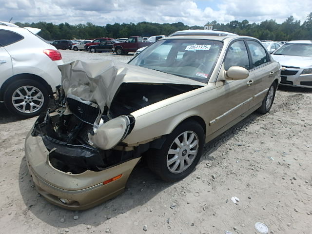 KMHWF35H53A759827 - 2003 HYUNDAI SONATA GLS BEIGE photo 2