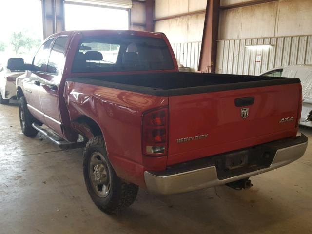 1D7KS28C66J233872 - 2006 DODGE RAM 2500 S RED photo 3