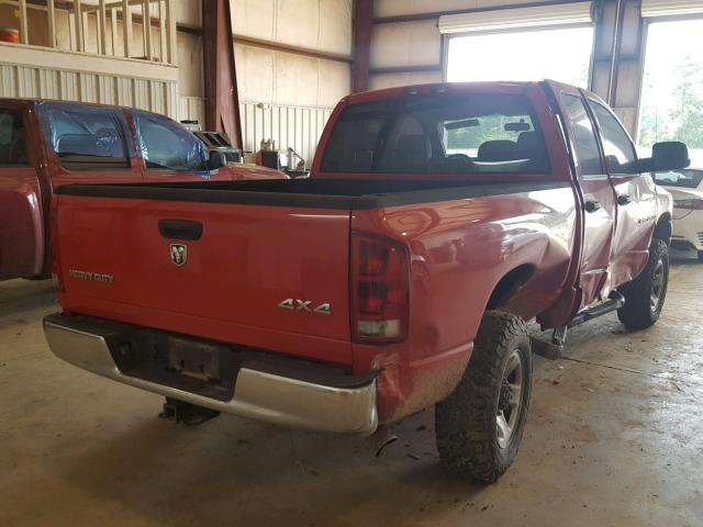 1D7KS28C66J233872 - 2006 DODGE RAM 2500 S RED photo 4