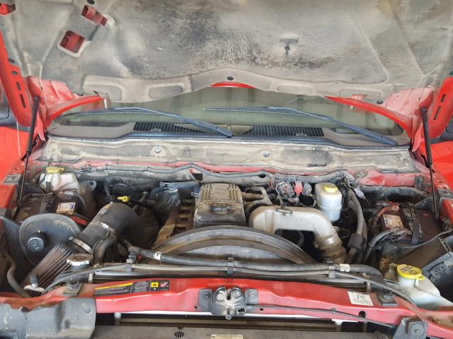 1D7KS28C66J233872 - 2006 DODGE RAM 2500 S RED photo 7
