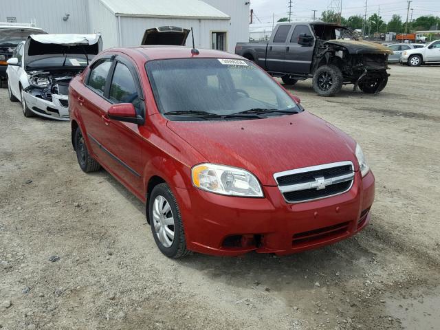 KL1TD5DE1BB137340 - 2011 CHEVROLET AVEO LS RED photo 1