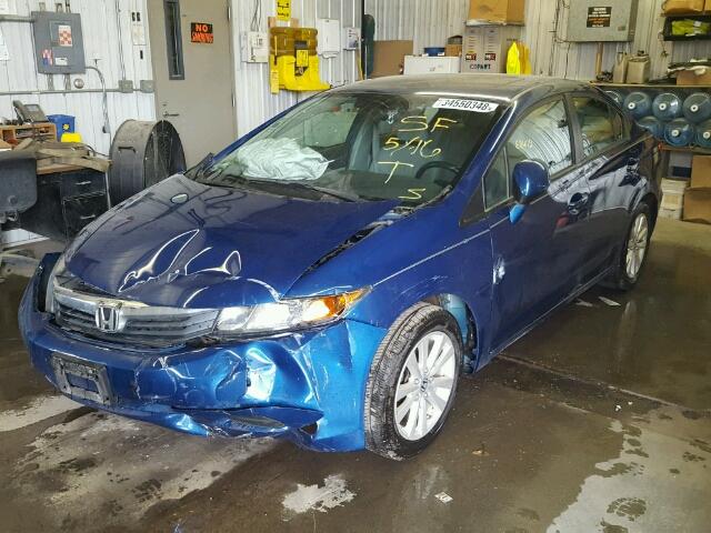 19XFB2F95CE028684 - 2012 HONDA CIVIC EXL 蓝色 照片 2