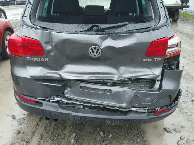 WVGKV7AX3GW542999 - 2016 VOLKSWAGEN TIGUAN TRE GRAY photo 9