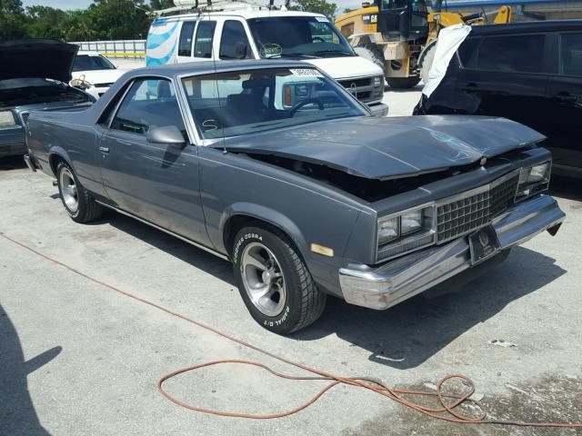 3GCCW80Z4HS902812 - 1987 CHEVROLET EL CAMINO GRAY photo 1