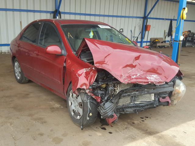 KNAFE222395645082 - 2009 KIA SPECTRA EX RED photo 1