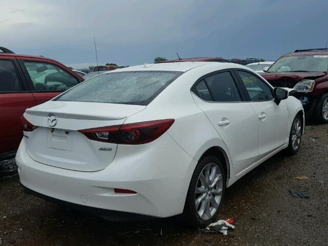 JM1BM1V36E1188952 - 2014 MAZDA 3 WHITE photo 4