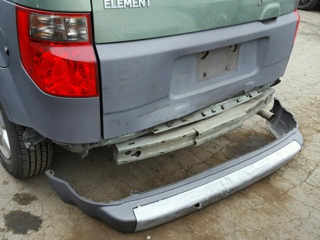 5J6YH28503L048649 - 2003 HONDA ELEMENT EX GREEN photo 9