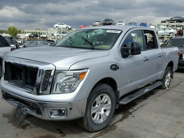 1N6AA1E54HN514246 - 2017 NISSAN TITAN SV SILVER photo 2