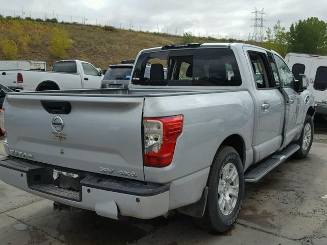 1N6AA1E54HN514246 - 2017 NISSAN TITAN SV SILVER photo 4