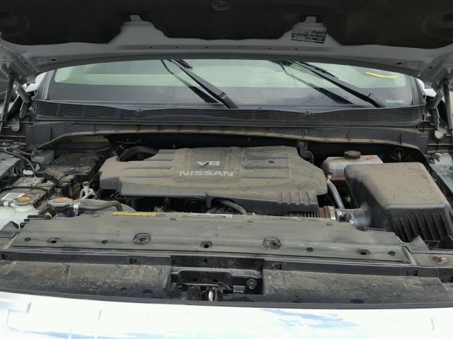 1N6AA1E54HN514246 - 2017 NISSAN TITAN SV SILVER photo 7