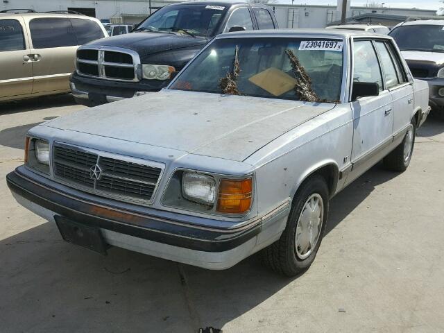 1B3BD36D5HF208586 - 1987 DODGE ARIES LE GRAY photo 2