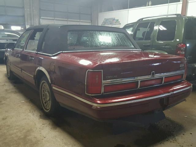 1LNLM81W8VY730259 - 1997 LINCOLN TOWN CAR E BURGUNDY photo 3