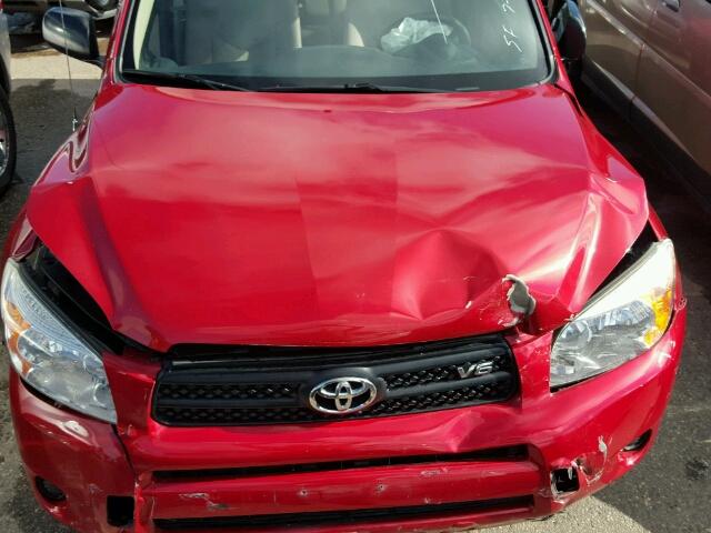 JTMBK33V485069445 - 2008 TOYOTA RAV4 RED photo 7