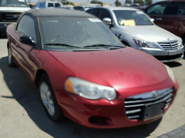 1C3EL75R56N285372 - 2006 CHRYSLER SEBRING GT RED photo 1