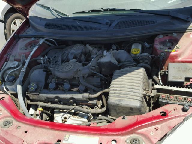 1C3EL75R56N285372 - 2006 CHRYSLER SEBRING GT RED photo 7