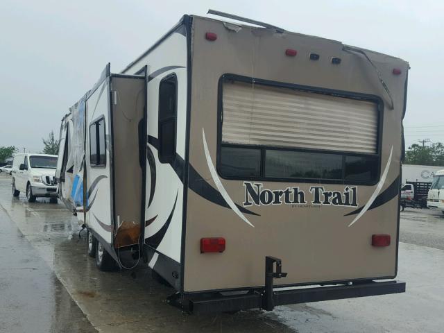 5SFNB3627EE281151 - 2014 HEART LAND TRAILER Коричневий фото 3