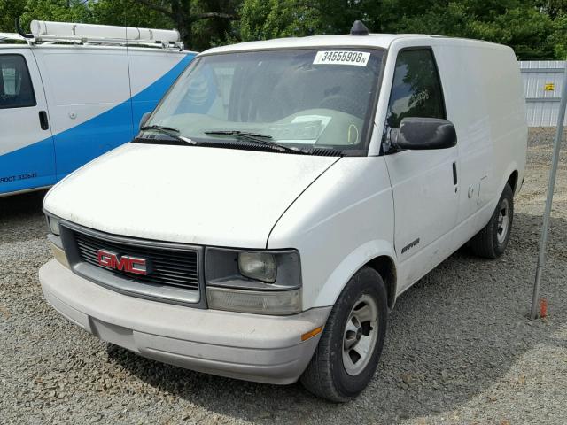 1GTDM19W21B511637 - 2001 GMC SAFARI XT WHITE photo 2