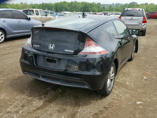 JHMZF1C49CS000208 - 2012 HONDA CR-Z BLACK photo 4