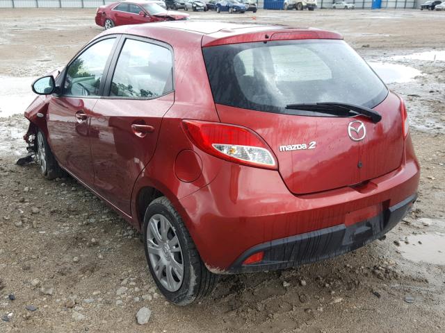 JM1DE1KZ5E0181401 - 2014 MAZDA MAZDA2 SPO 红色 照片 3