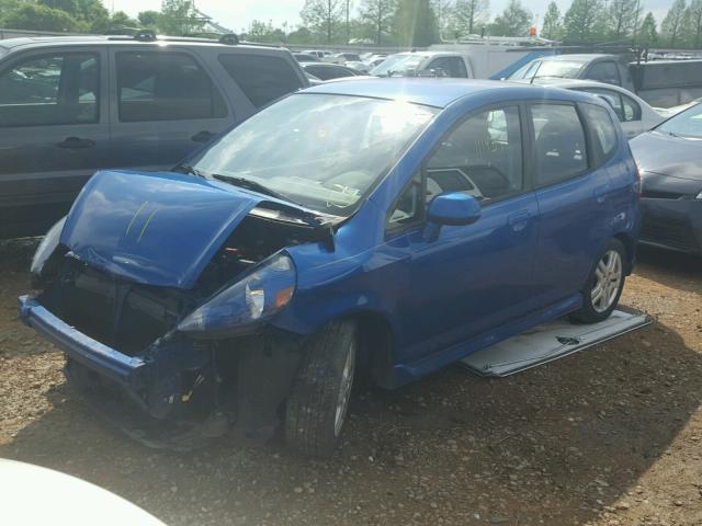 JHMGD37637S018262 - 2007 HONDA FIT S BLUE photo 2