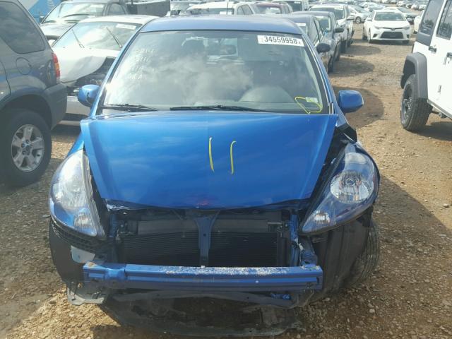 JHMGD37637S018262 - 2007 HONDA FIT S BLUE photo 7