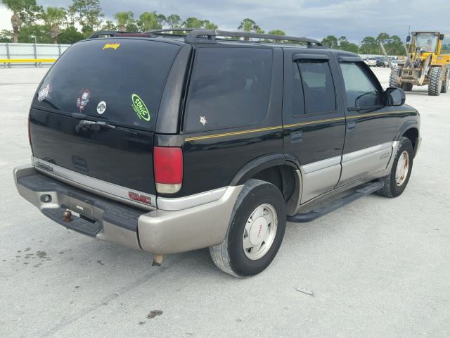 1GKCS13W912172860 - 2001 GMC JIMMY BLACK photo 4